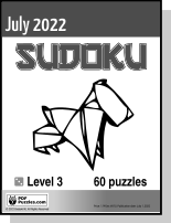 Sudoku July PDF cover