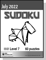 Sudoku July PDF cover