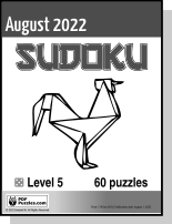 Sudoku August PDF cover