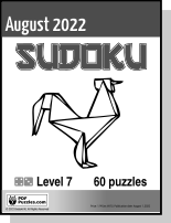 Sudoku August PDF cover