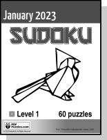 Sudoku January PDF cover