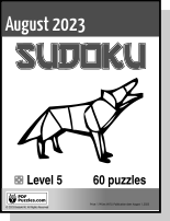 Sudoku August PDF cover