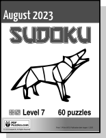 Sudoku August PDF cover