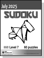 Sudoku July PDF cover