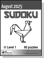 Sudoku August PDF cover