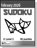 Sudoku February PDF cover