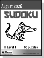 Sudoku August PDF cover