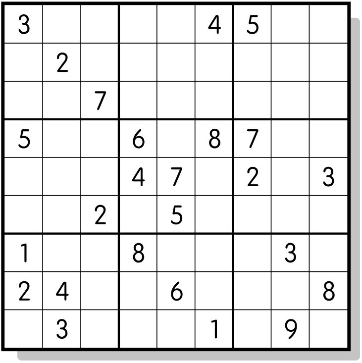 Sudoku level 3 example