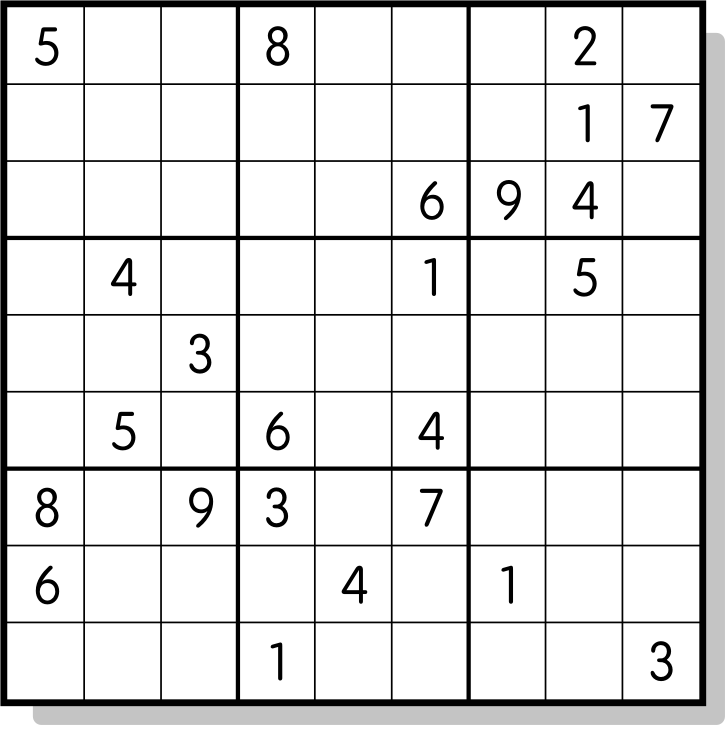 Sudoku level 6 example